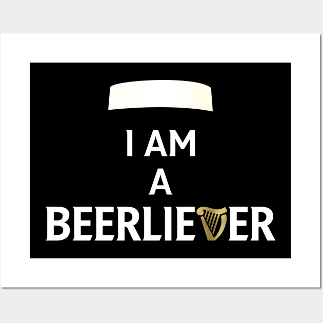 I am a beerliever Wall Art by byfab